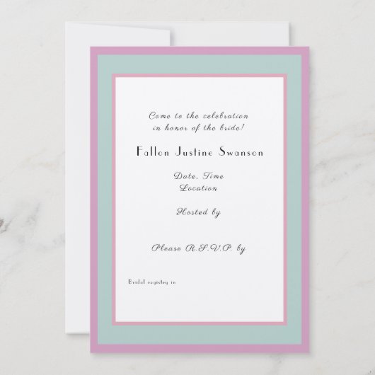 Onvergetelijke Rozen Uitnodiging (Achterkant)