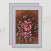 Onvergetelijke Rozen Uitnodiging (Voorkant / Achterkant)