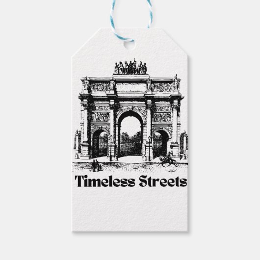Onvergetelijke straten  cadeaulabel (Voorkant)