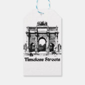 Onvergetelijke straten  cadeaulabel (Achterkant)