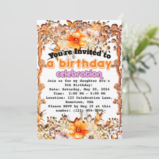 Onvergetelijke vreugde: verjaardagskaarten voor ki kaart (Staand voorkant)