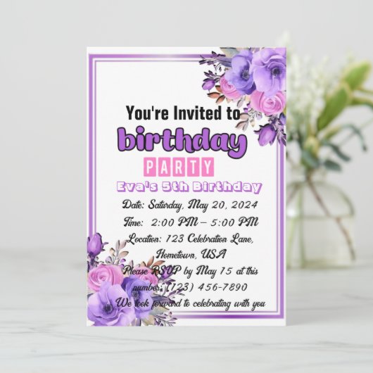 Onvergetelijke vreugde: verjaardagskaarten voor ki kaart (Staand voorkant)