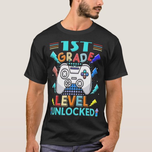 Onvergrendeld game van eerste graad op eerste graa t-shirt (Voorkant)