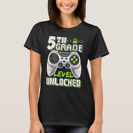 Onvergrendeld spel van 5e graad, terug naar 5e gra t-shirt (Voorkant)