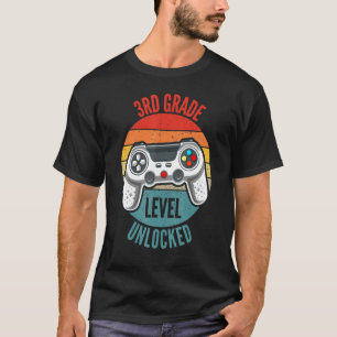 Onvergrendelde gamer met 3de graad herstellen op d t-shirt