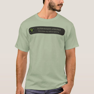 Onvergrendelde prestatie - één hele dag zonder gam t-shirt