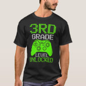 Onvergrendelde videogame-boys van derde klasse naa t-shirt (Voorkant)