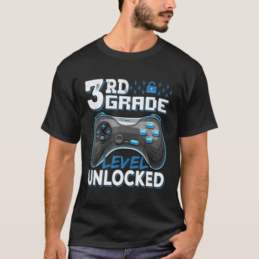 Onvergrendelde videogame met 3e graad op school t-shirt (Voorkant)