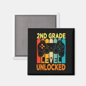 Onvergrendelde videogame op 2e klasseniveau Terug Magneet (Voorkant / Achterkant)