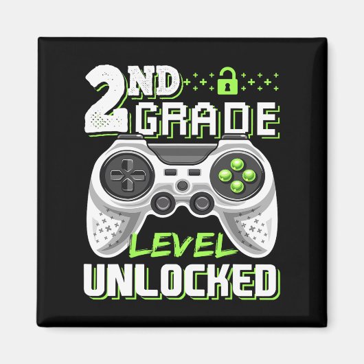 Onvergrendelde videogame op 2e klasseniveau Terug Magneet (Voorkant)