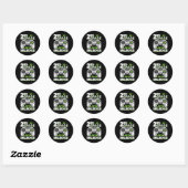 Onvergrendelde videogame op 2e klasseniveau Terug  Ronde Sticker (Vel)