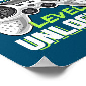 Onvergrendelde videogame op 2e niveau van klasse T Poster (Hoek)