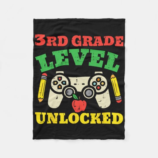 Onvergrendelde videogame op 3e-klasseniveau, eerst fleece deken (Voorkant)