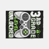 Onvergrendelde videogame op 3e-klasseniveau Terug  Fleece Deken (Voorkant (Horizontaal))