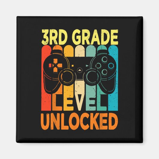 Onvergrendelde videogame op 3e-klasseniveau Terug Magneet (Voorkant)
