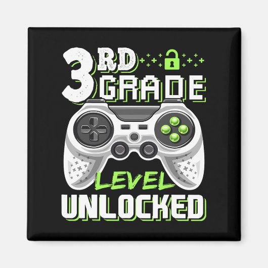 Onvergrendelde videogame op 3e-klasseniveau Terug Magneet (Voorkant)