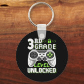 Onvergrendelde videogame op 3e-klasseniveau Terug Sleutelhanger (Voorkant)