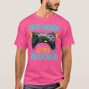 Onvergrendelde videogame op 3e-klasseniveau Terug  T-shirt