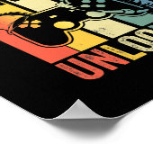 Onvergrendelde videogame op het 5e niveau-niveau T Poster (Hoek)