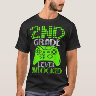 Onvergrendelde videogame op niveau 2e graad Terug  T-shirt