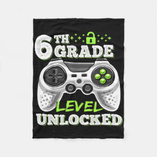 Onvergrendelde videogame van het 6e niveau naar sc fleece deken