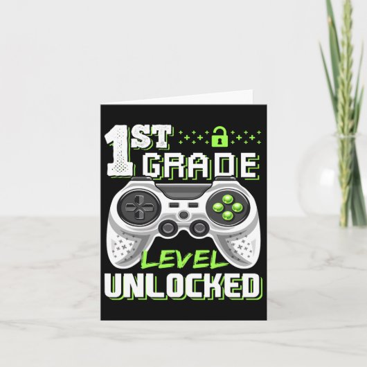 Onvergrendelde videogame van het eerste niveau naa kaart (Voorkant)