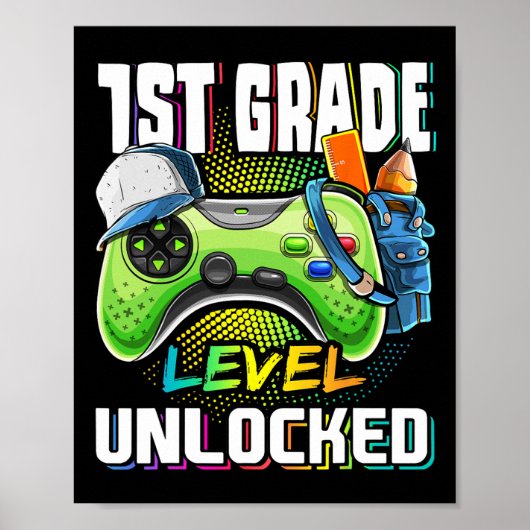 Onvergrendelde videogame van het eerste niveau naa poster (Voorkant)