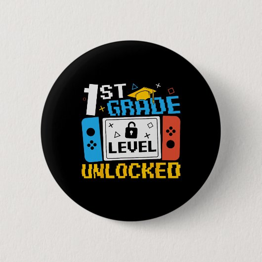 Onvergrendelde videogame van het eerste niveau naa ronde button 5,7 cm (Voorkant)