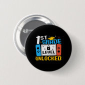 Onvergrendelde videogame van het eerste niveau naa ronde button 5,7 cm (Voorkant /achterkant)