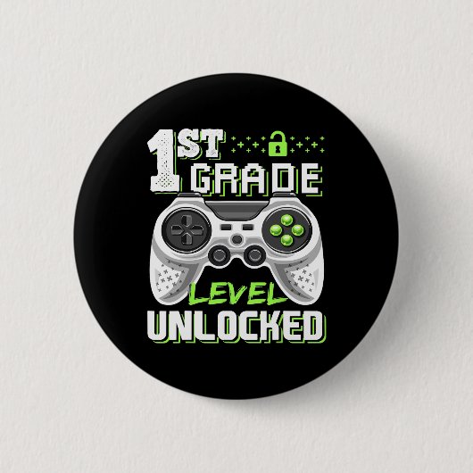 Onvergrendelde videogame van het eerste niveau naa ronde button 5,7 cm (Voorkant)