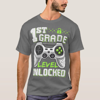 Onvergrendelde videogame van het eerste niveau naa t-shirt
