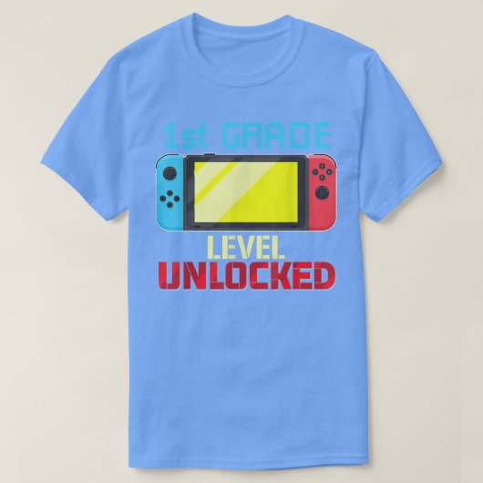 Onvergrendelde videogame van het eerste niveau naa t-shirt (Design voorkant)