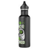 Onvergrendelde videogame van het eerste niveau naa waterfles  (Rechts)