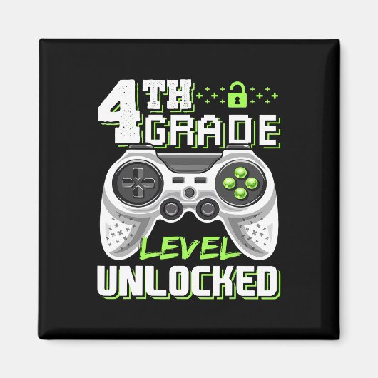 Onvergrendelde videogame van het vierde niveau naa magneet (Voorkant)