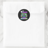 Onvergrendelde videogame van het vierde niveau naa ronde sticker (Tas)