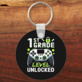 Onvergrendelde videogamer van het eerste niveau na sleutelhanger (Voorkant)