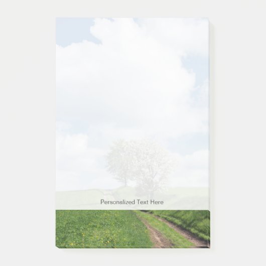 Onverharde Weg en Appelbomen Post-it® Notes (Voorkant)
