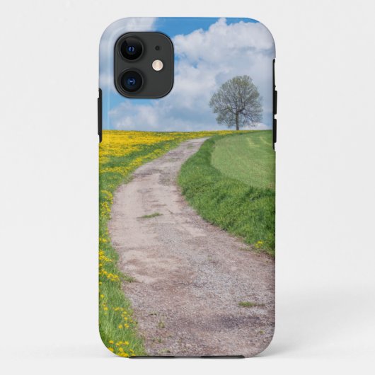Onverharde Weg en Boom Case-Mate iPhone Case (Achterkant)