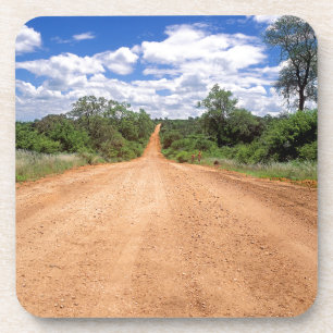Onverharde Weg, Kruger Nationaal Park, Mpumalanga Bier Onderzetter