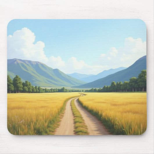 Onverharde Weg Natuur Landschap Muismat (Voorkant)