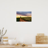 Onverharde Weg Quote, Landelijk Poster (Keuken)