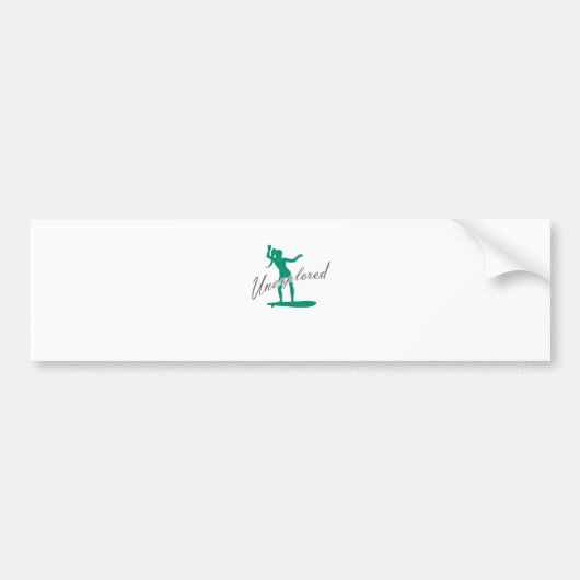 onverkend surfen bumpersticker (Voorkant)