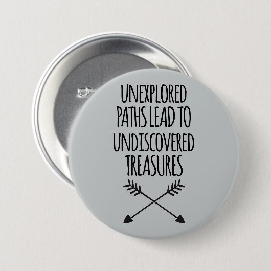 Onverkende paden ronde button 7,6 cm (Voorkant /achterkant)