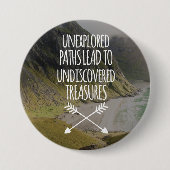 Onverkende paden ronde button 7,6 cm (Voorkant)