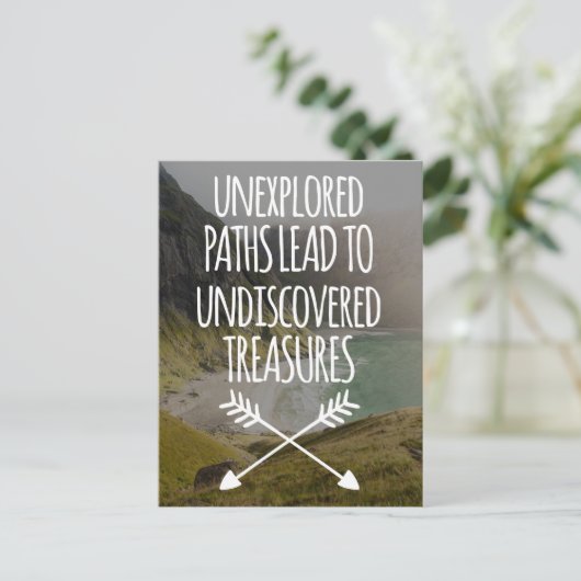 Onverkende Wegen Briefkaart (Staand voorkant)