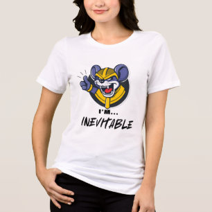 Onvermijdelijk Muisontwerp - Een Knaagdier van One Tri-Blend Shirt
