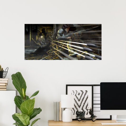 onvermoeibaar poster (Thuiskantoor)