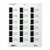 Onvermoeibare schoonheidsAdresetiketten Etiket (Full Sheet)