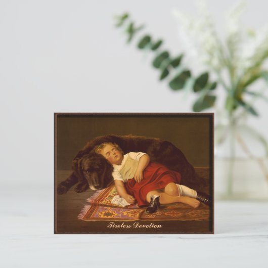 Onvermoeibare toewijding - Briefkaart (Staand voorkant)