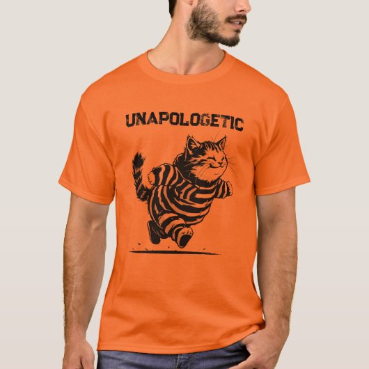 Onverontschuldigende Kat T-shirt (Voorkant)